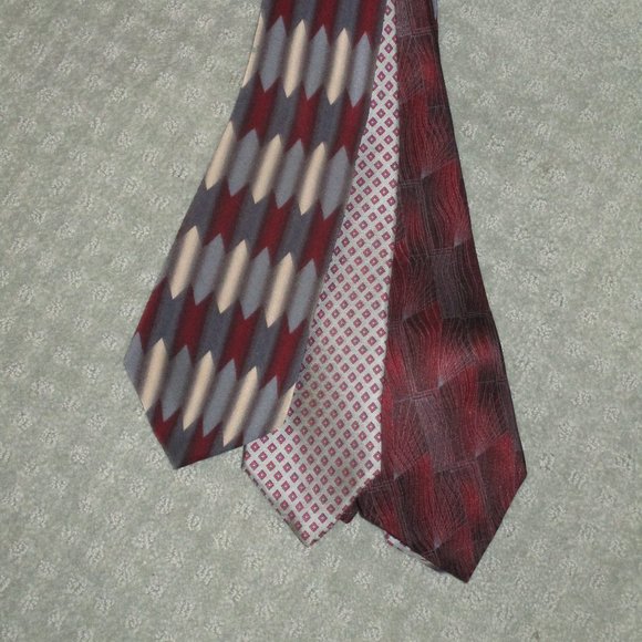 Men's Neckties - set of 3 - 100% silk - Picture 3 of 4